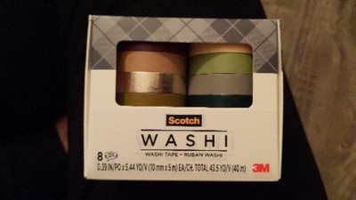 Scotch Washi Tape, Abstract Modern Design Pattern, 3 Rolls, Assorted Sizes,  Great for Bullet Journaling, Scrapbooking and DIY Décor (C1017-3-P36)