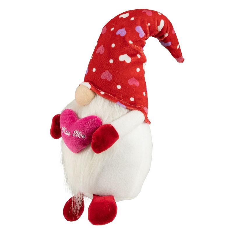 Northlight 16" Red Hearts Kiss Me Valentine's Day Gnome, 4 of 6