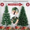SUGIFT 6ft Artificial Christmas Tree Hinged Xmas Tree W/864 Branch Tips & Metal Stand - 4 of 4