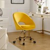 Hector Modern Velvet  Ergonomic Swivel Office Desk Chair with Adjustable Height | Karat Home - 2 of 4