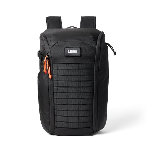 UAG 20L Laptop Backpack, 16 inch Laptop Compartment, Heavy Duty, Wear-Resistant, Travel Ready, Civilian - Black/Orange