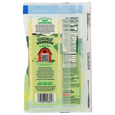 Organic Valley American White Cheese Slices - 6oz/8ct