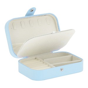 Unique Bargains Portable Jewelry Box for Women Girls Display Storage Jewelry Earrings Rings Necklaces - 1 of 4
