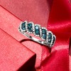 Ross-Simons 1.00 ct. t.w. Blue and White Diamond Ring in Sterling Silver - 4 of 4