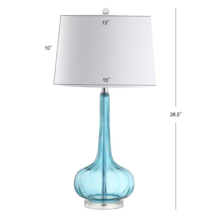 28.5" (Set of 2) Bette Glass Teardrop Table Lamp (Includes LED Light Bulb) - JONATHAN Y , 5 of 9