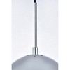 Elegant Lighting Eclipse 1 Light Chrome Pendant With Clear Glass - 4 of 4