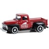 1956 Ford F-100 Pickup Truck Red and Black "Indian Motorcycle Service, Parts & Sales" 1/64 Diecast Model Car by Greenlight - 2 of 3