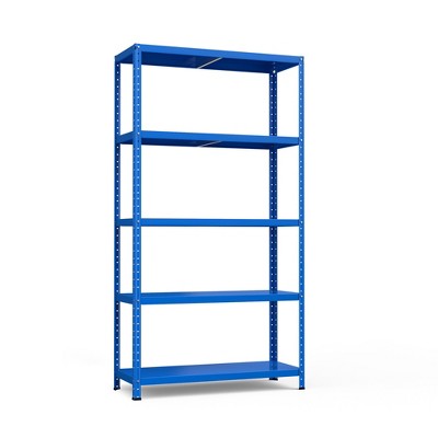 Costway 5-tier Metal Shelving Unit Adjustable Heavy-duty Utility Storage  Rack Silver : Target