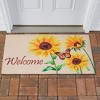 Collections Etc Sunflower Welcome Coco Skid-Resistant Door Mat Yellow - 2 of 2