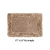 Shaggy Border Collection Bath Rug 100% Cotton Tufted Weave Ruffle Border Pattern Bathroom Rug for Machine Washable Bath Mat - 2 of 4