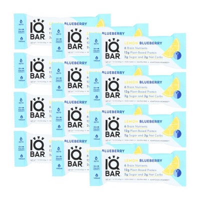 Iq Bar Lemon Blueberry Bar - Case Of 12/1.6 Oz : Target