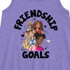 Barbie Friendship Goals Graphic Sleeveless Aline Dress - Purple - Large - 2 of 3