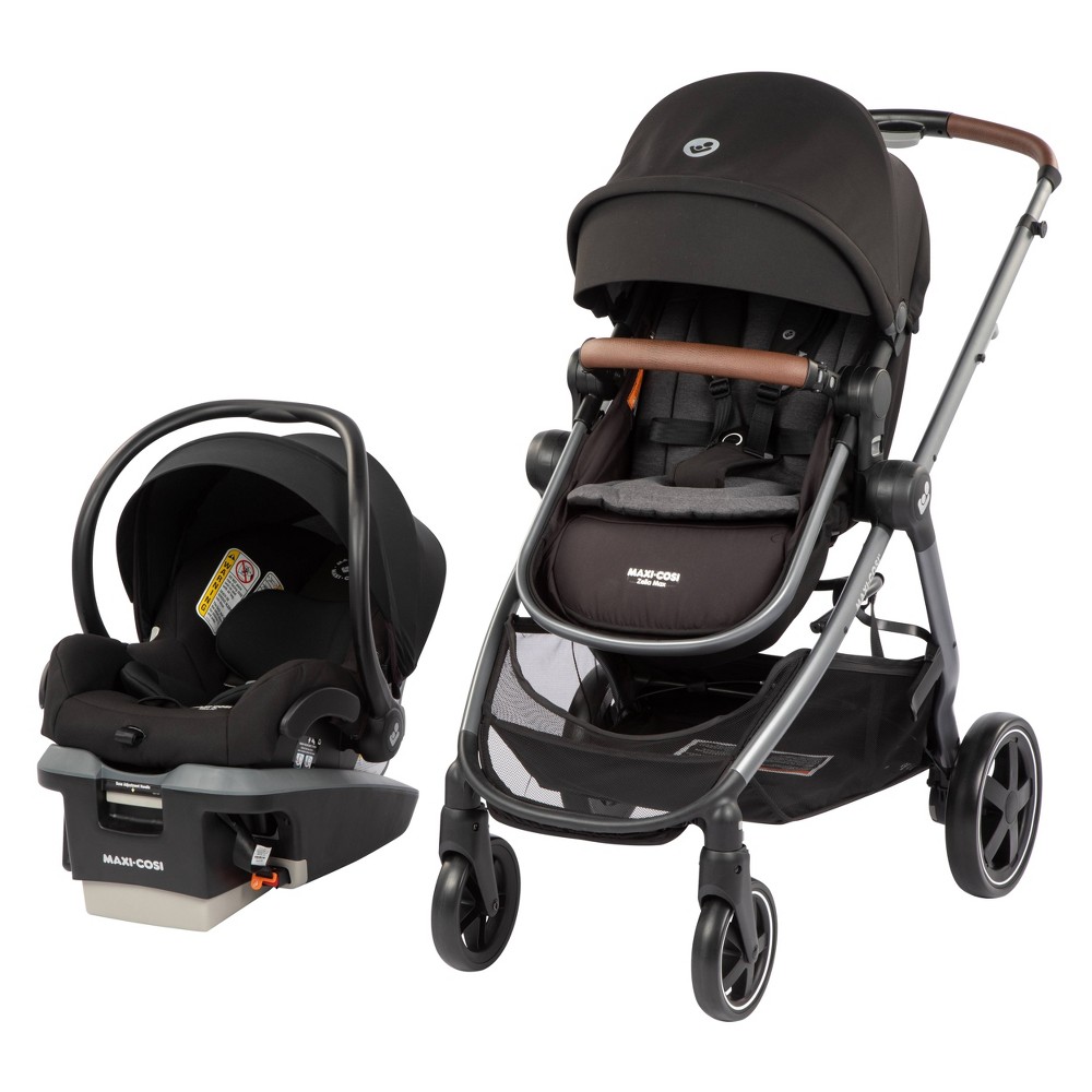 Maxi-Cosi® Zelia Max 5-in-1 Modular Travel System in Essential Black at Nordstrom