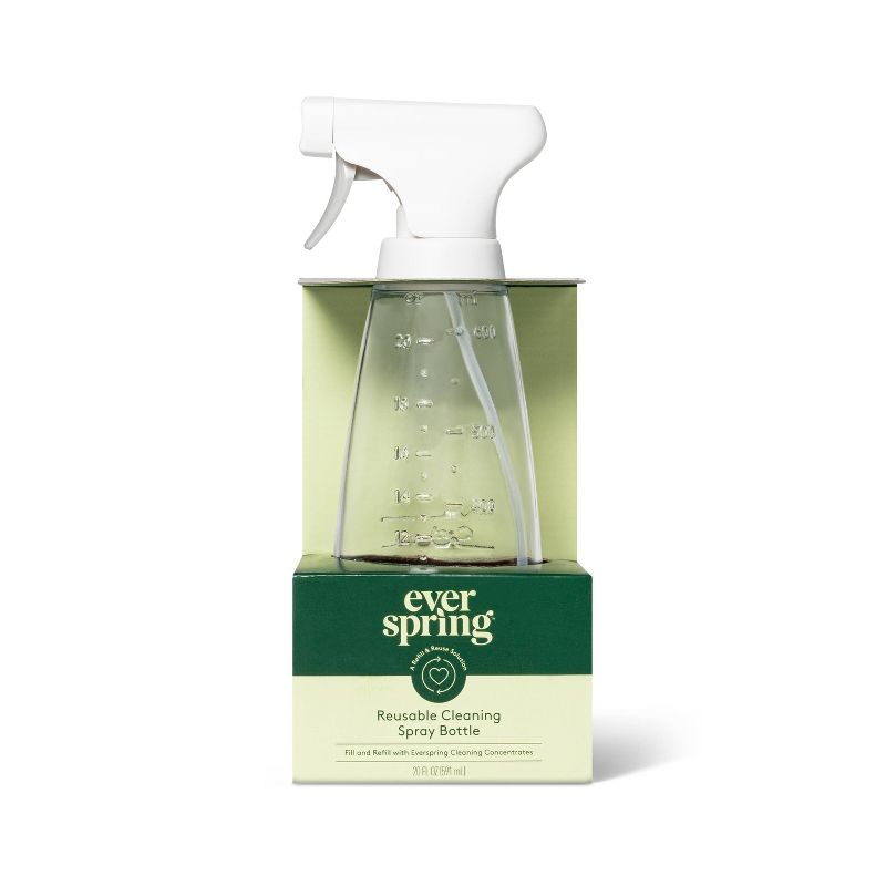 Glass Reusable Cleaning Spray Bottle - Everspring&#8482;, 1 of 9