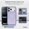 iHome Magsafe Velo Case for iPhone 17 Pro Max, Shockproof, MagSafe Compatible, Camera Guard, Purple - 2 of 4