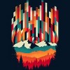 Men's Design By Humans Sunset in Vertical By digsy T-Shirt - 2 of 4