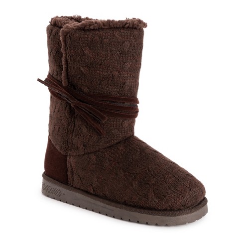 Essentials By Muk Luks Women s Clementine Boots Chocolate Chip