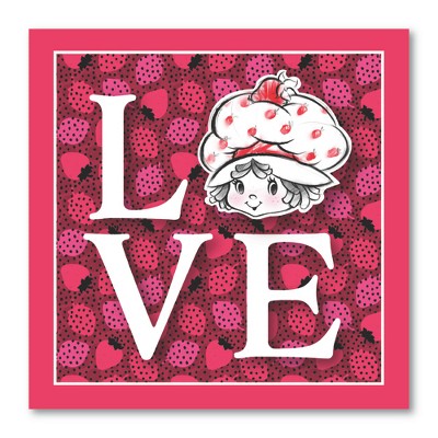 Courtside Market Strawberry Shortcake LOVE 24x24 Gallery-Wrapped Canvas