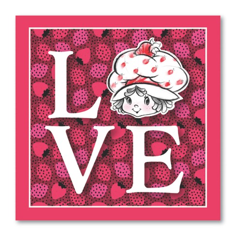 Courtside Market Strawberry Shortcake LOVE 24x24 Gallery-Wrapped Canvas - image 1 of 4