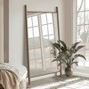 MAYEERTY Full-Length Mirror Solid Wood Ladder Rectangle Walnut 63x24x1in No Stand - 2 of 4