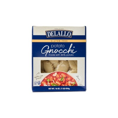 DeLallo Gluten Free Gnocchi Pasta, 16 oz Box, (4 Pack)