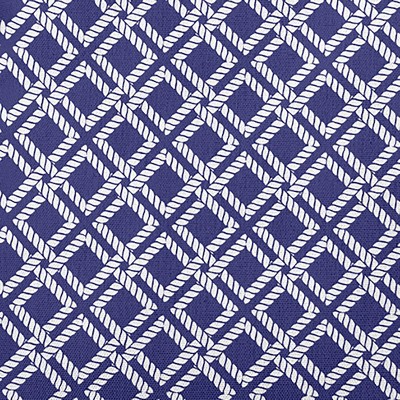 Purplish Blue Polyester Rope Rigging Square Throw Pillow