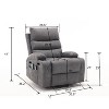 NicBex PU Leather Lift Recliner Chair for Elderly,Massage Chairs with Vibration Massage and Lumbar Heating,Reclining Chairs for Living Room - image 3 of 4