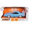 1969 Dodge Charger Daytona Light Blue with White "Bigtime Muscle" Series 1/24 Diecast Model Car by Jada - 3 of 3