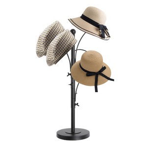 YIYIBYUS Modern Metal Hat Storage Display Holder, Hat Display Rack With 5 Hooks - 1 of 4
