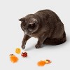 Candy Corn Cat Ball Plush Toy Set - 4pk - Boots & Barkley™ - 2 of 3