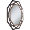 Uttermost Two Tone Octagonal Vanity Decorative Wall Mirror Rustic Golden Bronze Iron Openwork Geometric Frame 32" Wide for Bathroom Bedroom Entryway - 4 of 4