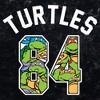 Juniors Womens Teenage Mutant Ninja Turtles 84 Turtles Logo Crop T-Shirt - 2 of 4