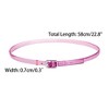 INSPIRE CHIC Women's Heels Shoe Straps Replacement with Buckle Detachable PVC Ankle Crossover Shoe Laces 2 Pairs - 3 of 4
