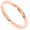 Pompeii3 2mm 14K Rose Gold Comfort Fit Plain Wedding Band - 2 of 3