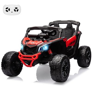 12V Ride on UTV Car, Licensed Can-Am Electric Off-Road UTV Car, Kids Truck Remote Control, Large Seat, Ride on Toy for Kids - 1 of 4