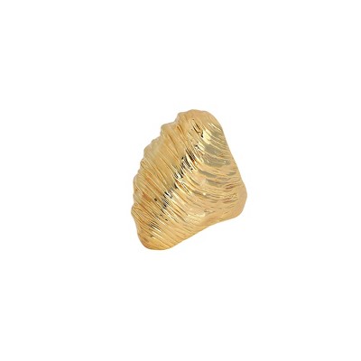 SOHI Women's California Gold The Whirlwind Statement Ring
