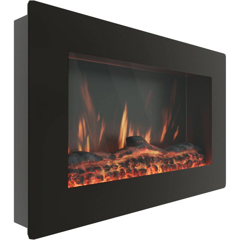 Cambridge CAM30WMEF-2BLK Callisto 30&#34; Wall-Mount Electronic Fireplace with Flat-Panel and Realistic Logs, 4 of 8