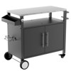 VYNXARIA Outdoor Grill Cart: Versatile BBQ Table with Storage, Hooks & Rolling Wheels - 2 of 4
