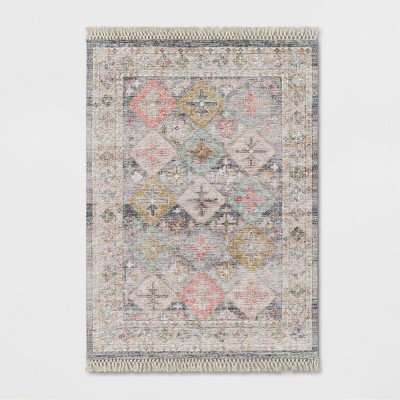 Photo 1 of 5'x7' Monarch Geometric Tile Printed Persian Rug - Opalhouse™