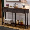 NicBex Vintage Console Table with Storage,Long Entryway Table with 2 Drawers & Bottom Shelf,Foyer Tables for Entryway,Living Room,Hallway - 3 of 4