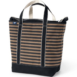 Lands' End Zip Top Canvas Tote Bag - 1 of 4