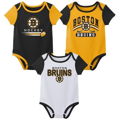 NHL Boston Bruins Boys' 3pk Bodysuit
