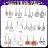 24 Pairs Halloween Earrings Gift Set - Bulk Spider Web, Pumpkin, Ghost & Bat Dangle Jewelry with Wish Cards & Organza Bags - 2 of 4
