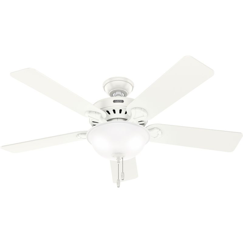 52" Pro's Best Ceiling Fan with Light Kit and Pull Chain (Includes LED Light Bulb) - Hunter Fan, 1 of 17