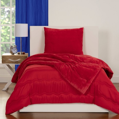 red comforter sets twin