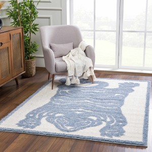Hauteloom Zane Charcoal Tibetan Tiger Area Rug - 1 of 4