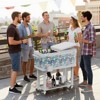 Karl Home 80QT  Patio Cooler Cart with Cartoon Prints - 2 of 4