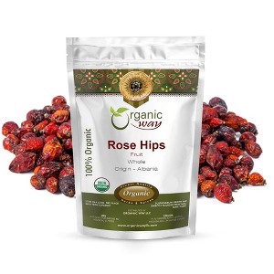 Organic Way Rose Hips Fruit Whole 4 Oz - 1 of 4