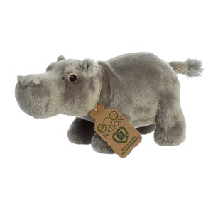 Aurora Medium Hippopotamus Eco Nation Eco-Friendly Stuffed Animal Gray 10.5" - 1 of 4