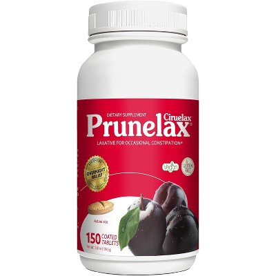 Prunelax - Ciruelax Natural Laxative for Occasional Constipation Supplement Tablets, 150 Count
